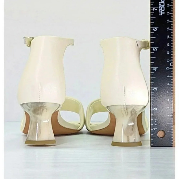 Vince Women's Pepa Ankle Strap Mid Heel Sandals Marble Cream Size 9.5 MSRP $295 - Picture 9 of 12
